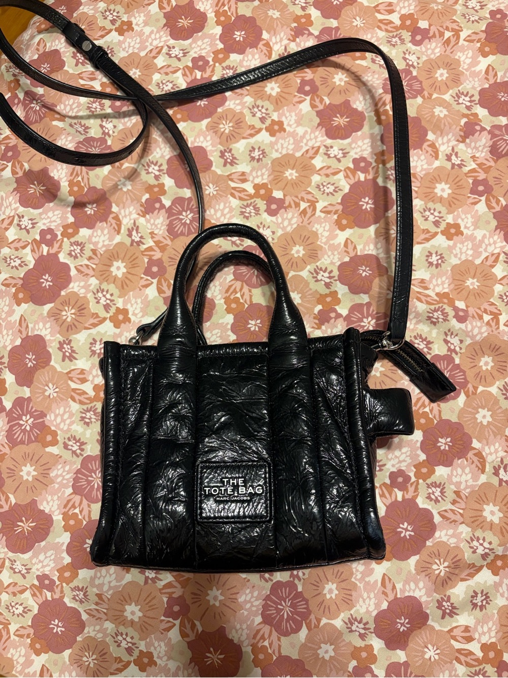 Marc Jacobs Black Quilted Mini Tote Bag